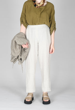 Straight Leg Trousers in Beige