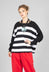 Knitted Box Jumper in Block Stripe