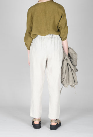 Straight Leg Trousers in Beige