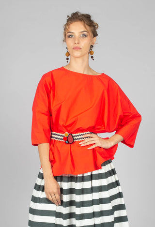 Short Sleeve Shirt in Poppy
