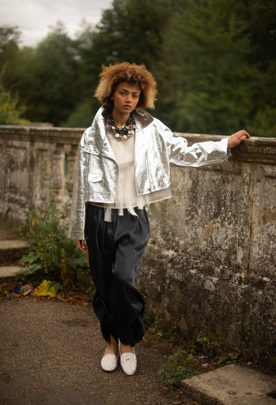 Short Zip Jacket in Chiodo