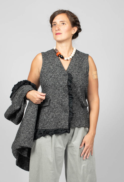 Gevda JF Waistcoat in Nero