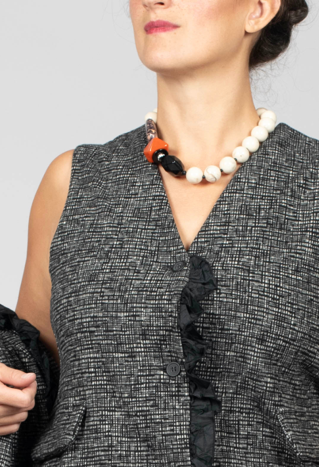 Gevda JF Waistcoat in Nero