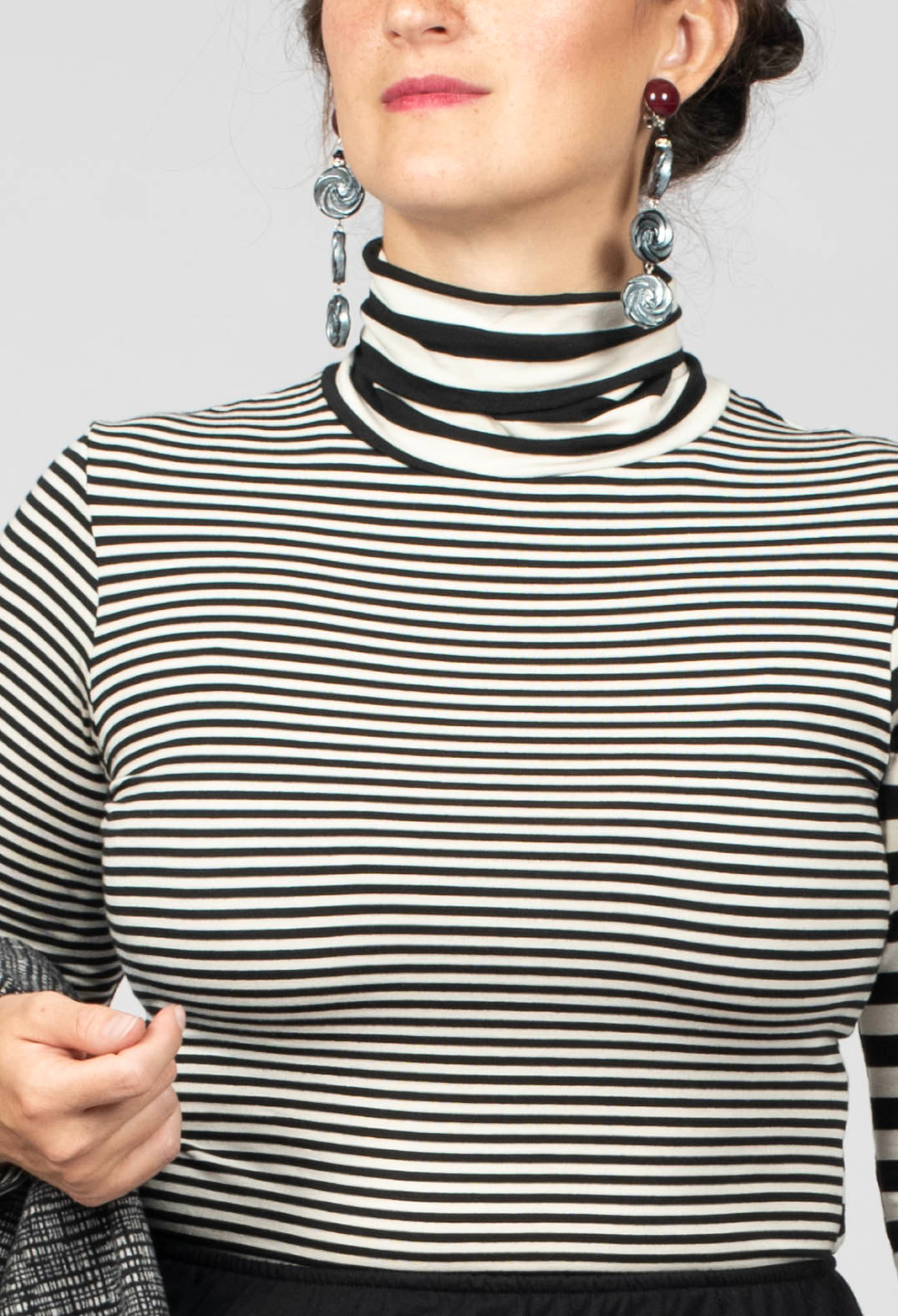 Benni T-Shirt in Nero Riga