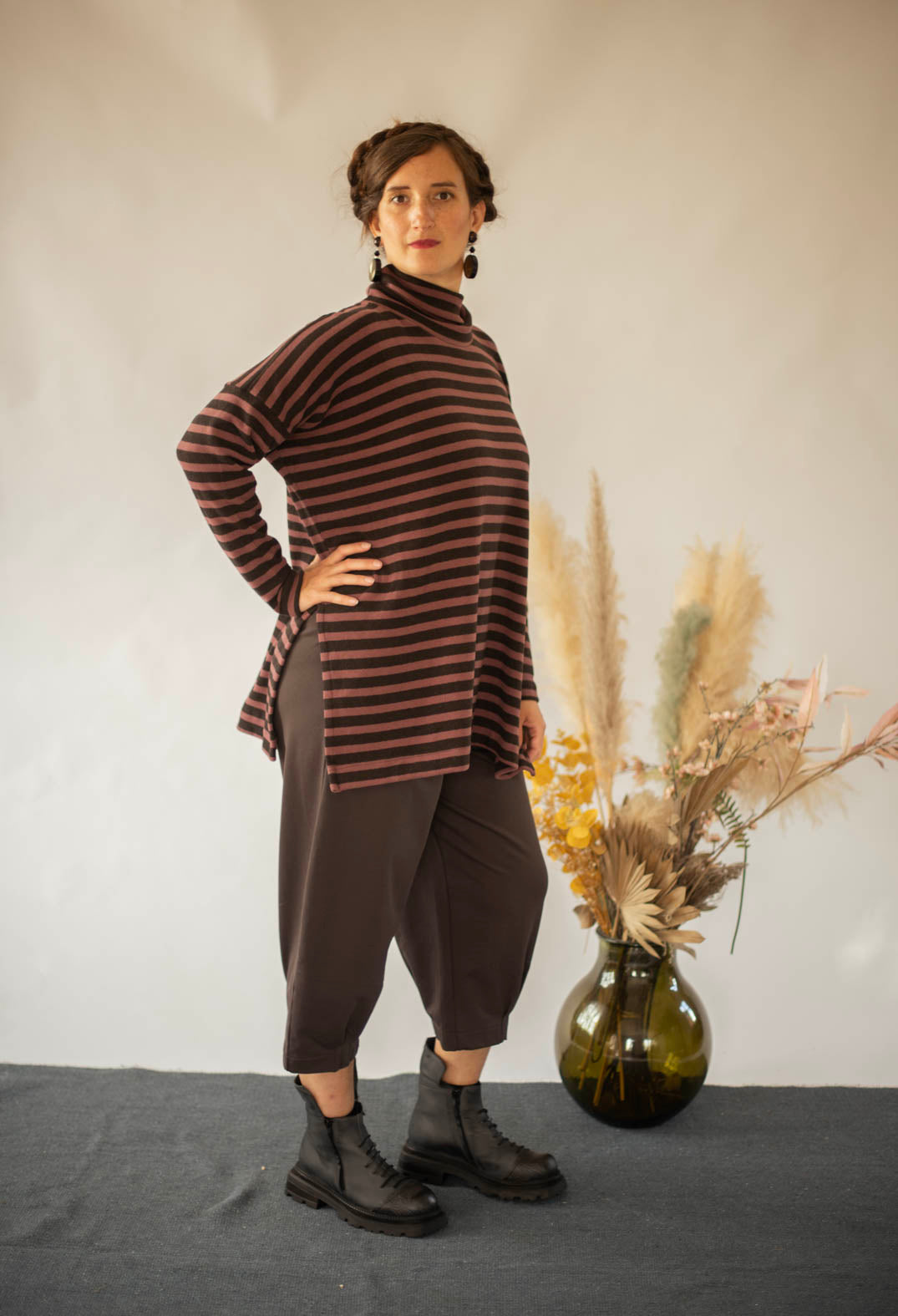 Bianco F Trousers in Moro