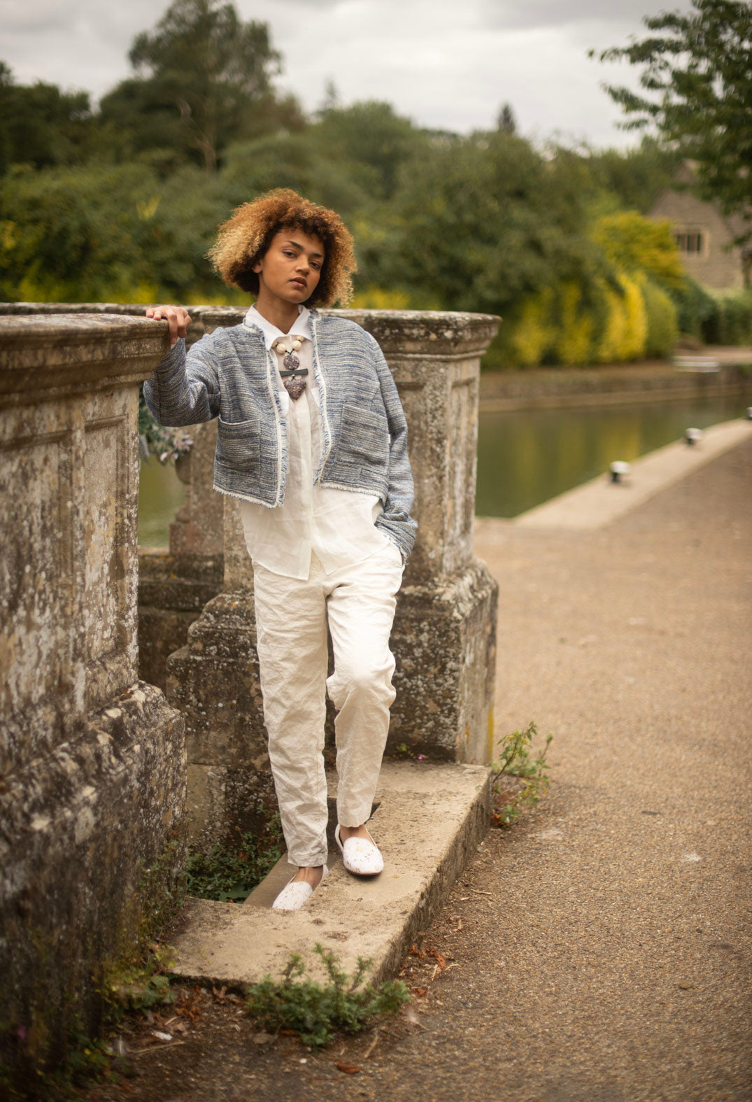 Safaga Jacket in Eve Blue