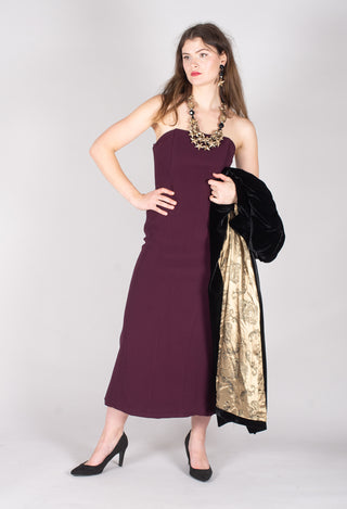 Tba Dress in Aubergine