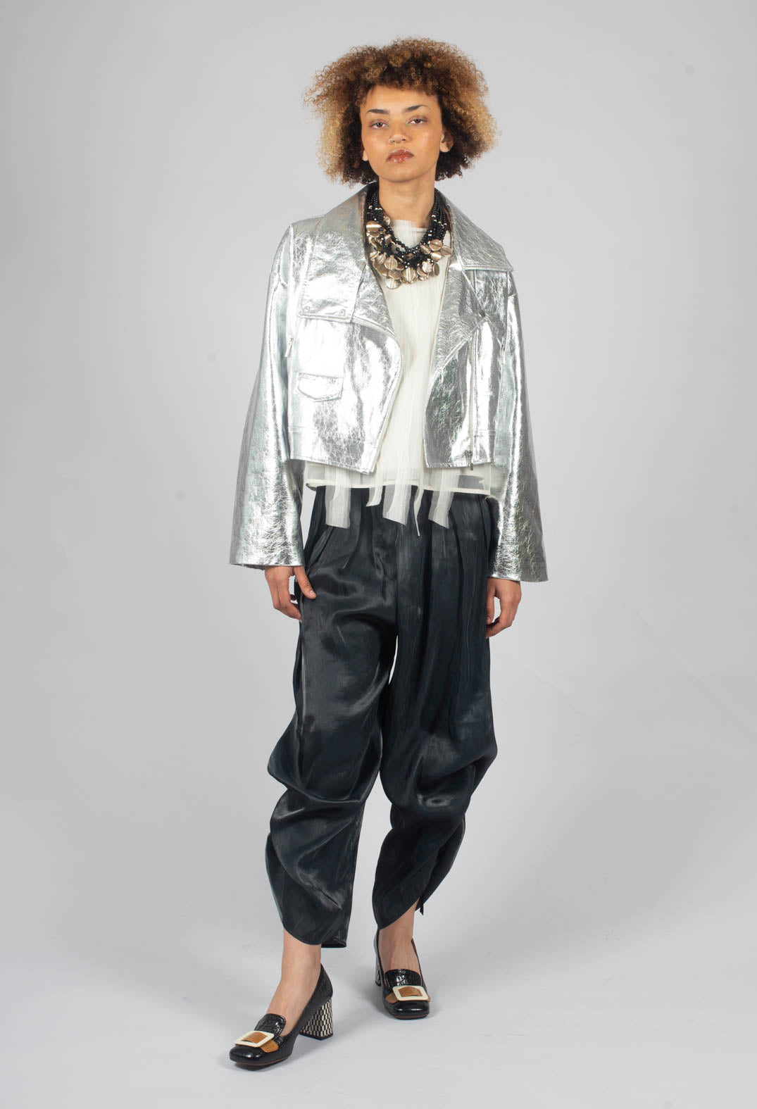 Short Zip Jacket in Chiodo