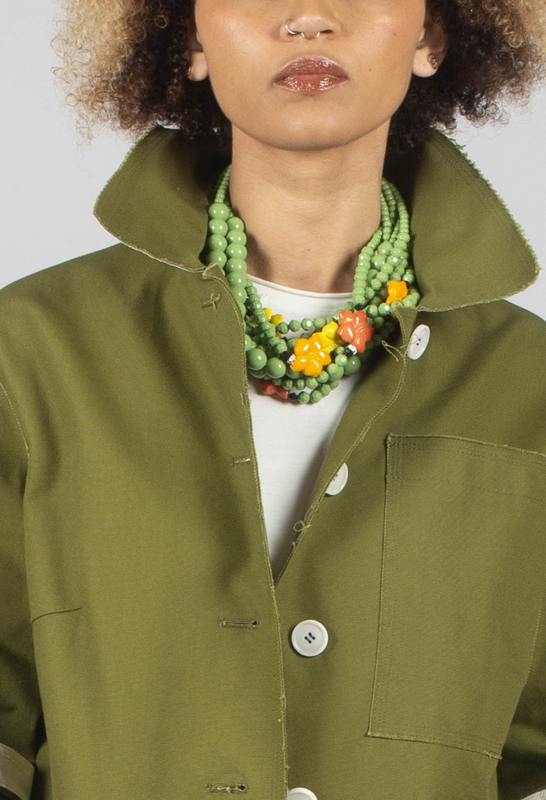 Boxy Jacket in Khaki