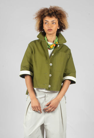 Boxy Jacket in Khaki