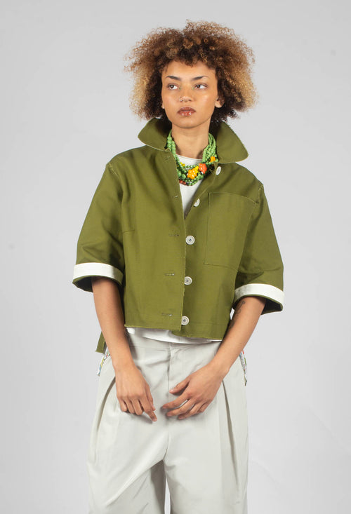 Boxy Jacket in Khaki