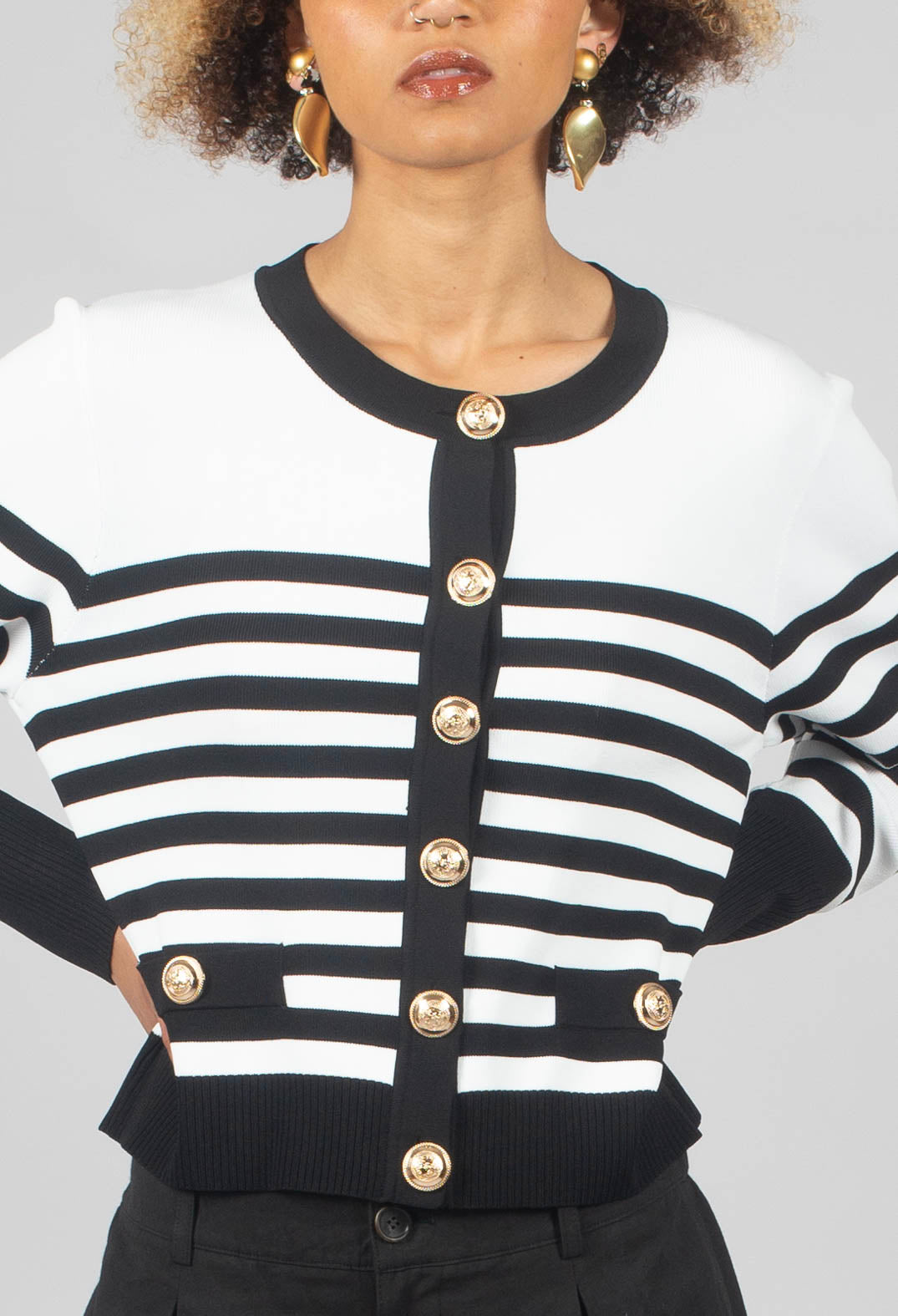 Floride Gilet Maille In Noir