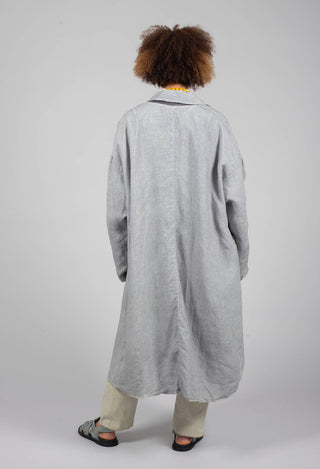 Stitch Cotton Overcoat in Original Grey