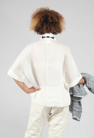Shirt with Large Pockets in Avorio