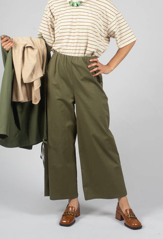 Wide Leg Trousers in Ficus