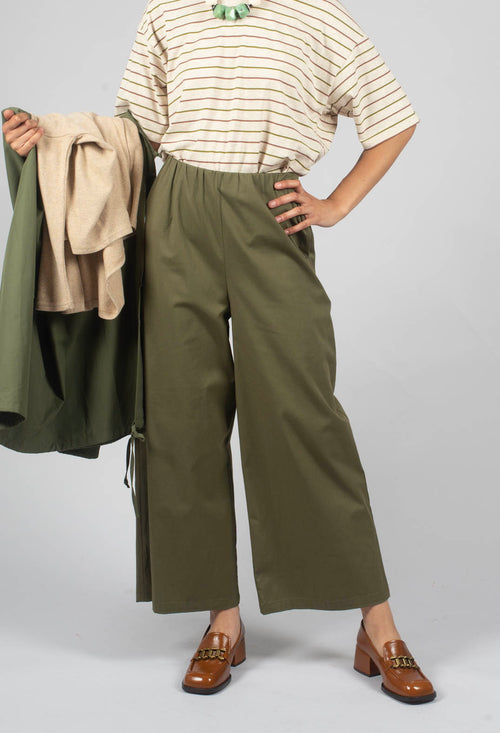Wide Leg Trousers in Ficus