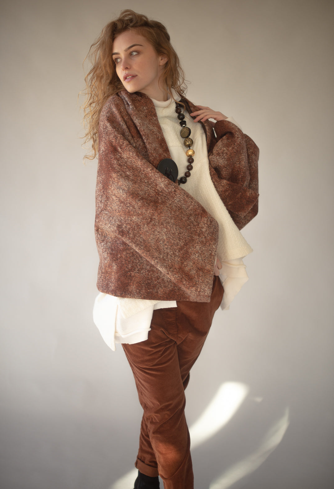 Sleeveless Jumper in Cream