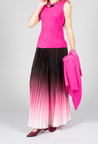 Boxy Trousers in Chocolate and Pink