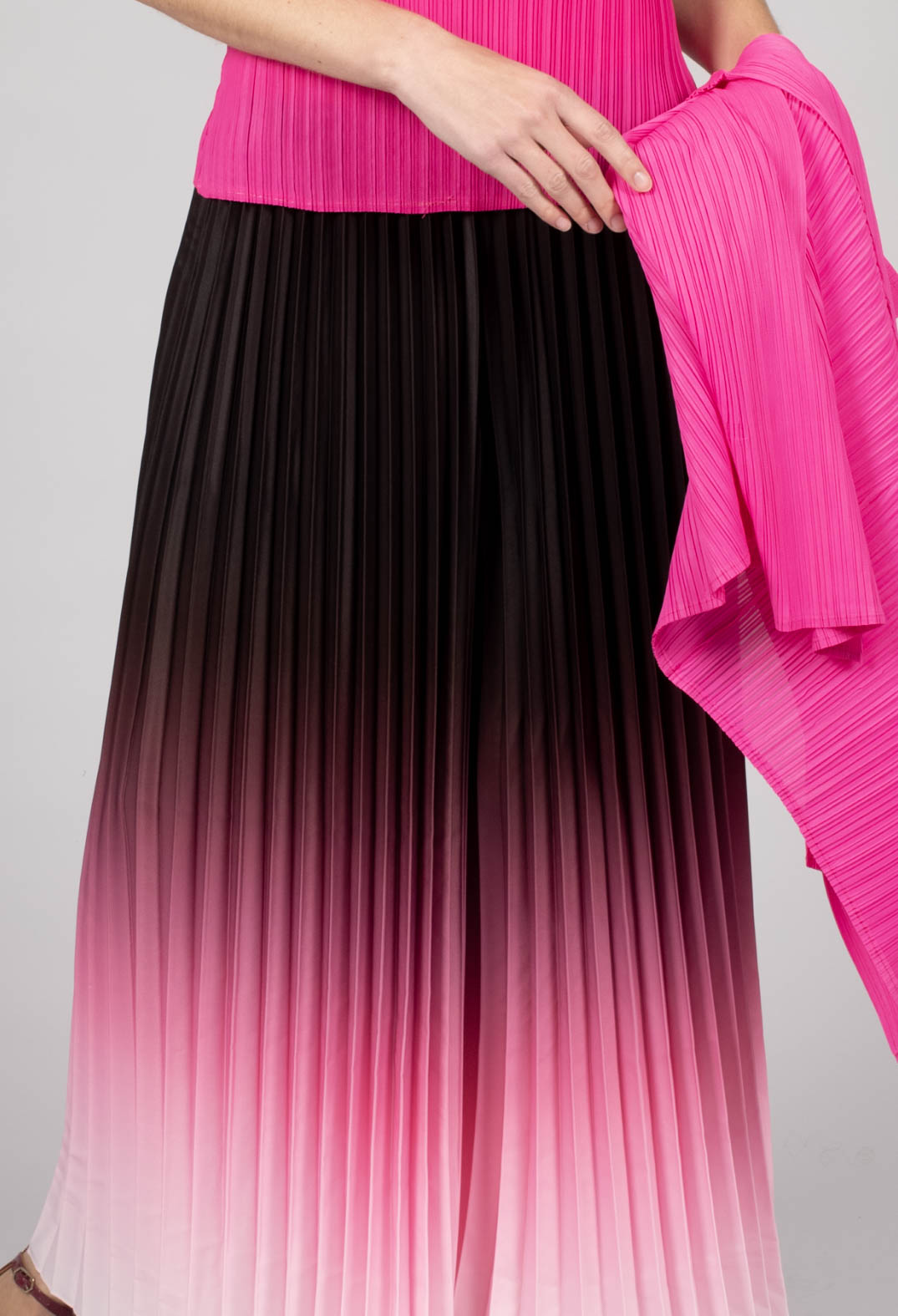 Boxy Trousers in Chocolate and Pink