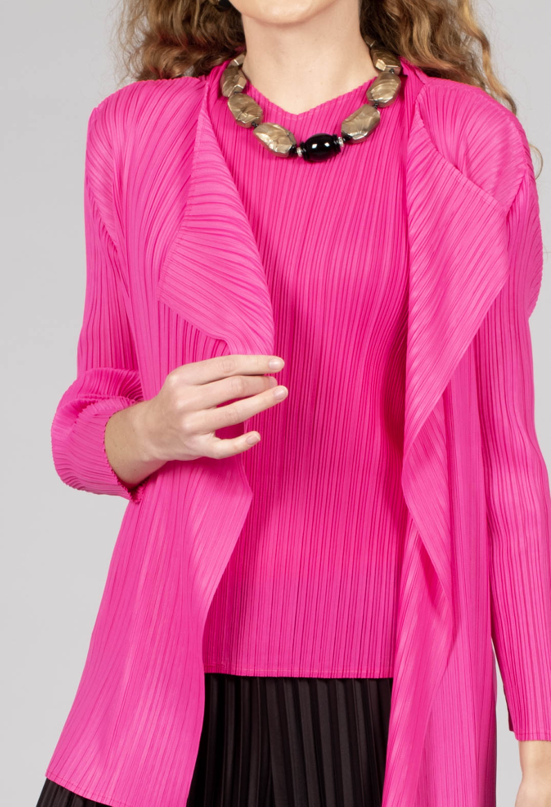 Simply Pleat Jacket in Pink