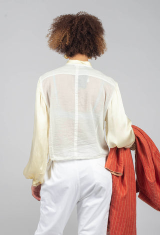 Balloon Sleeve Prairie Blouse in Original Yellow