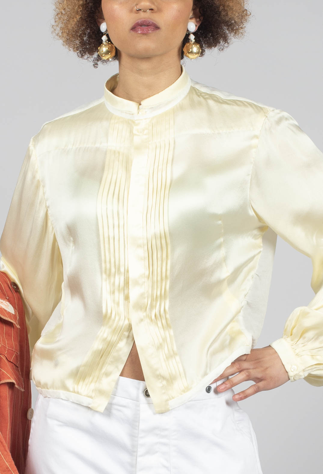 Balloon Sleeve Prairie Blouse in Original Yellow
