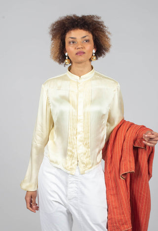 Balloon Sleeve Prairie Blouse in Original Yellow