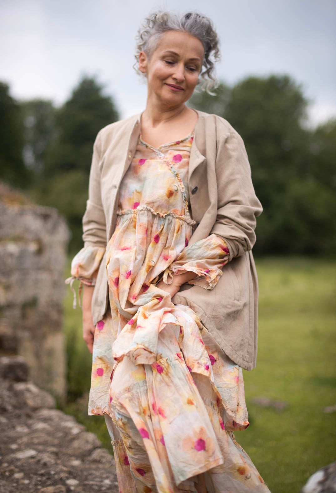Gudrun Skirt in Flower Voile