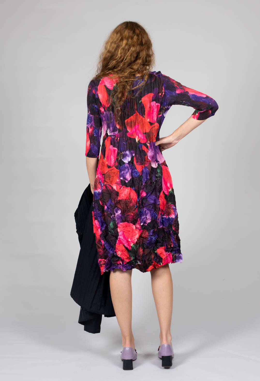 Three Quarter Smash Dress in Sweet Pea