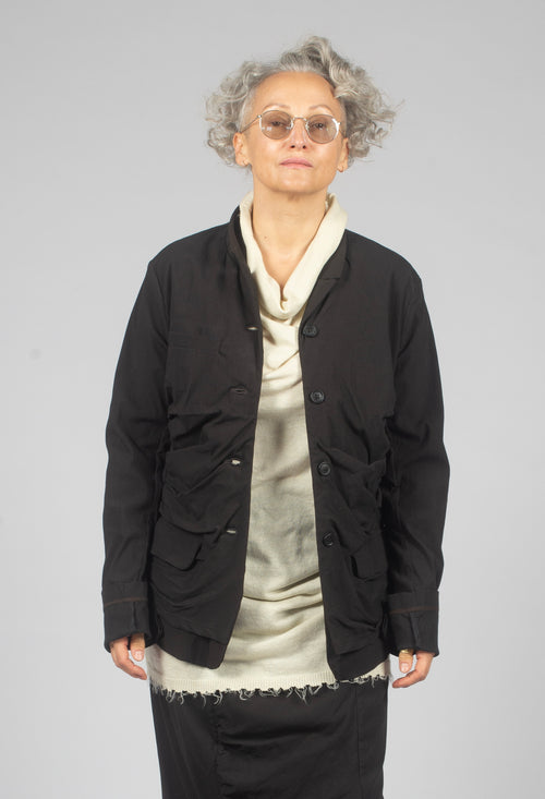 Ruched Blazer in Turf - 1211102