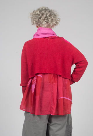 Cropped Jumper in Rose with Lotusflock - 3720705
