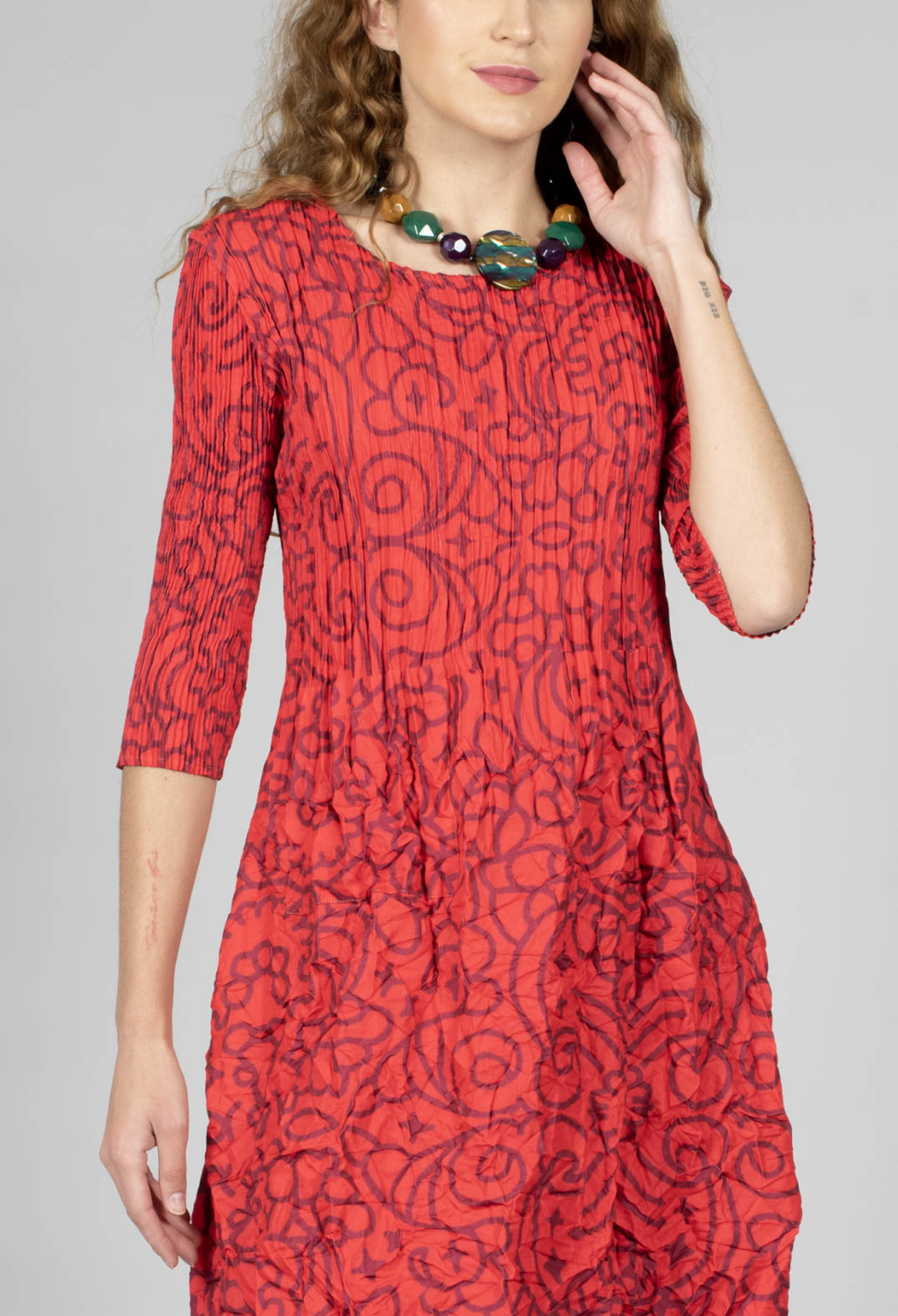 Three Quarter Smash Dress in Sunlight Gems