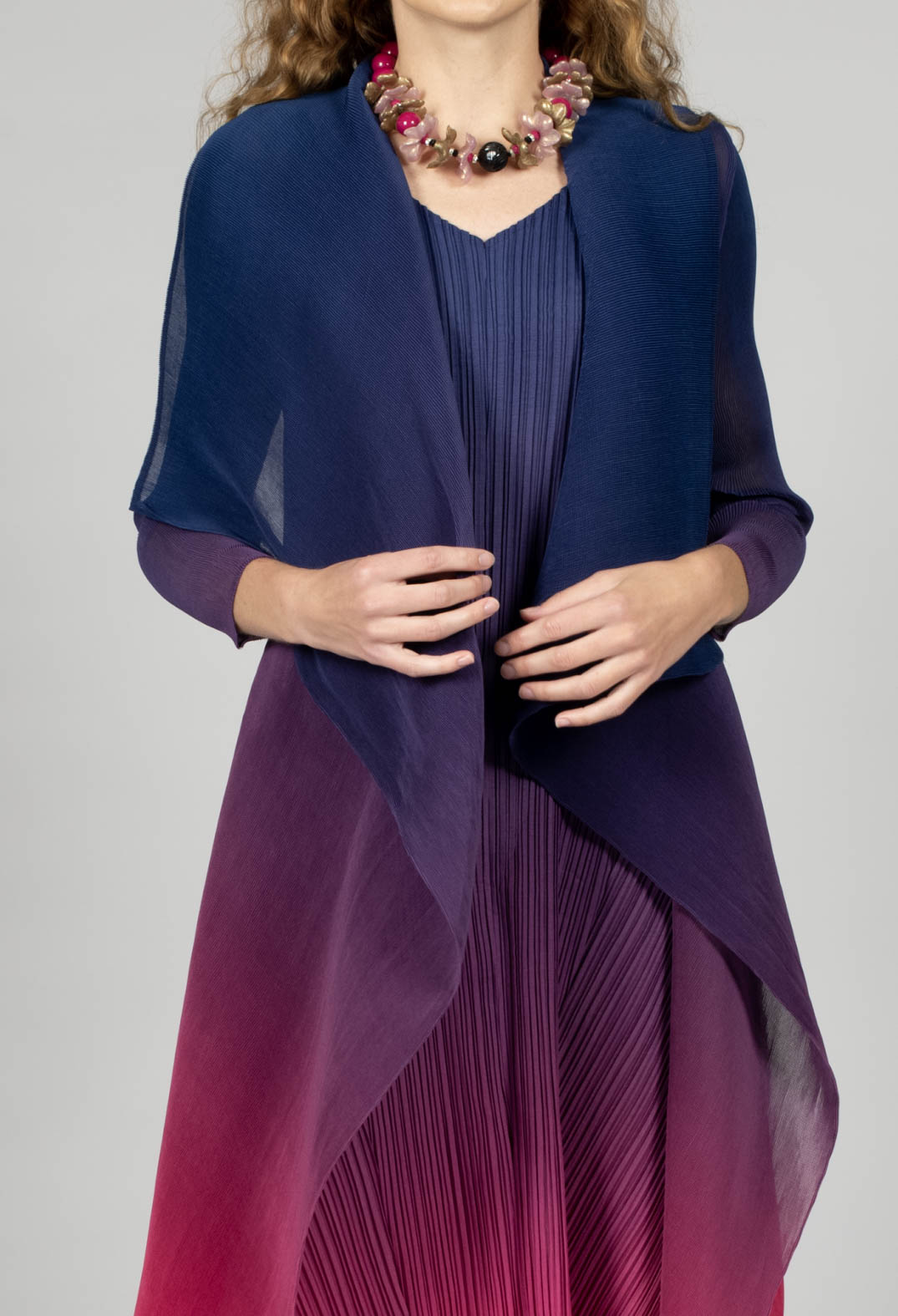 Collare Coat in Lapis Barbie