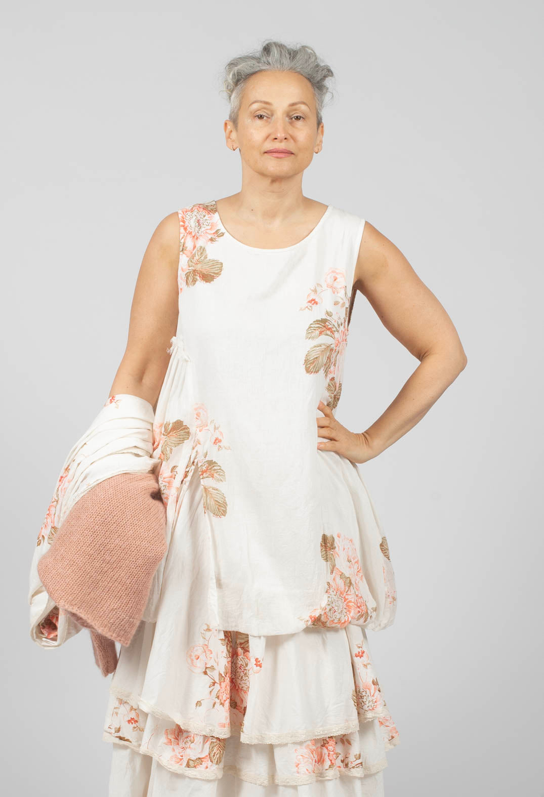 Achille Tunic in Cotton Fleurs