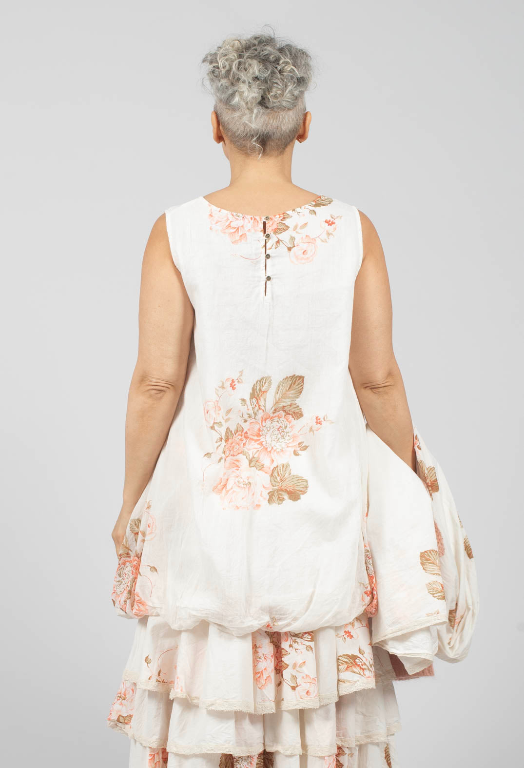 Achille Tunic in Cotton Fleurs