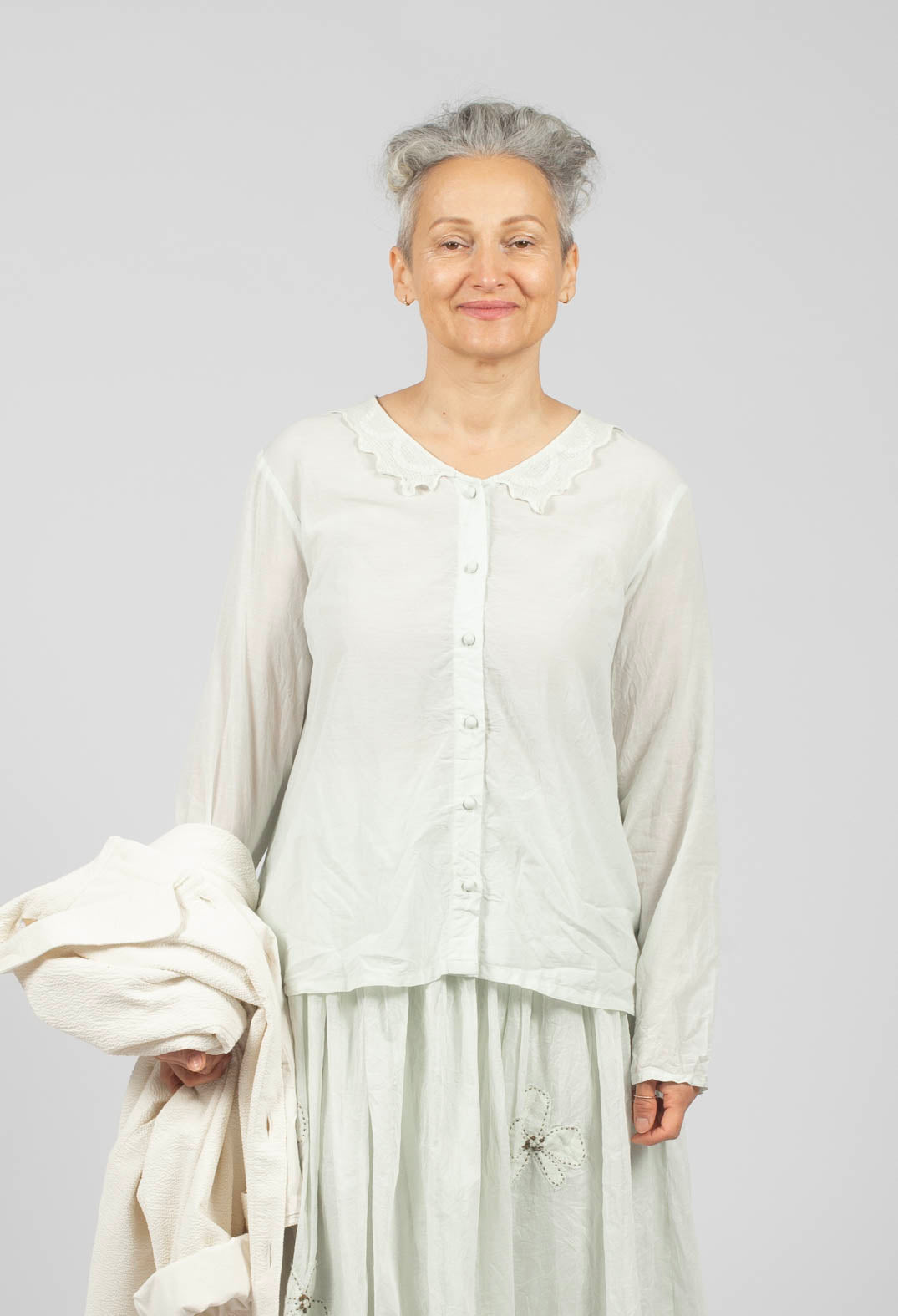 Agna Blouse in Soft Jade