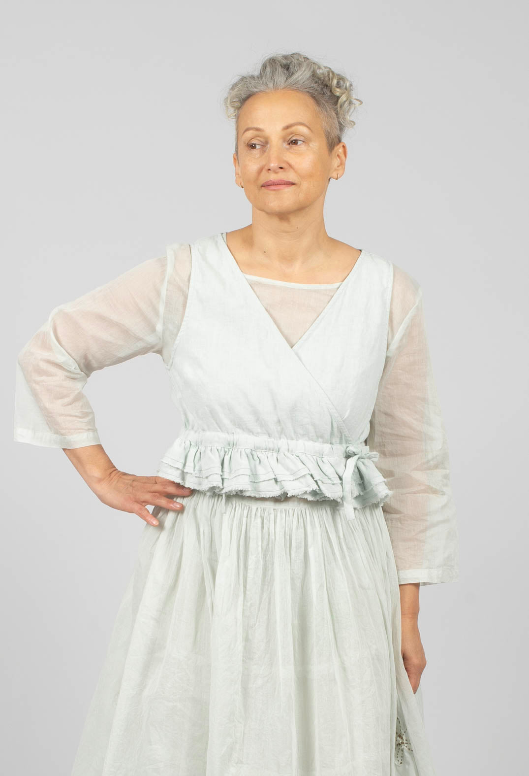 Connie Vest in Soft Jade