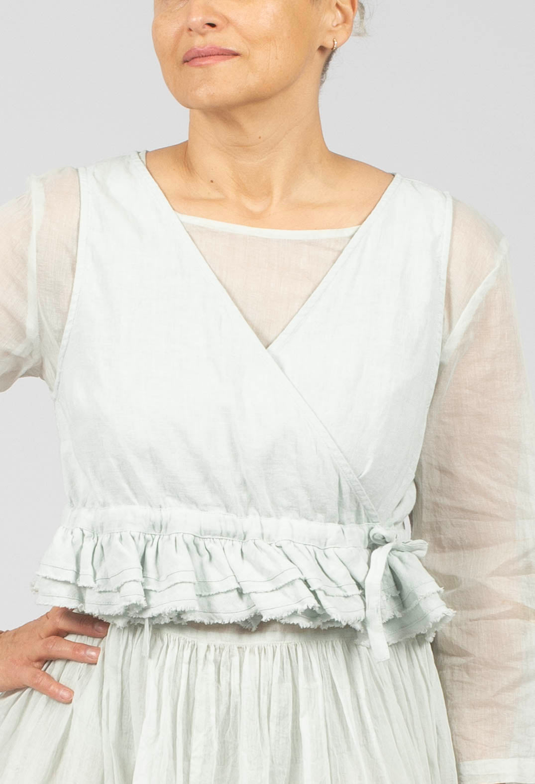 Connie Vest in Soft Jade