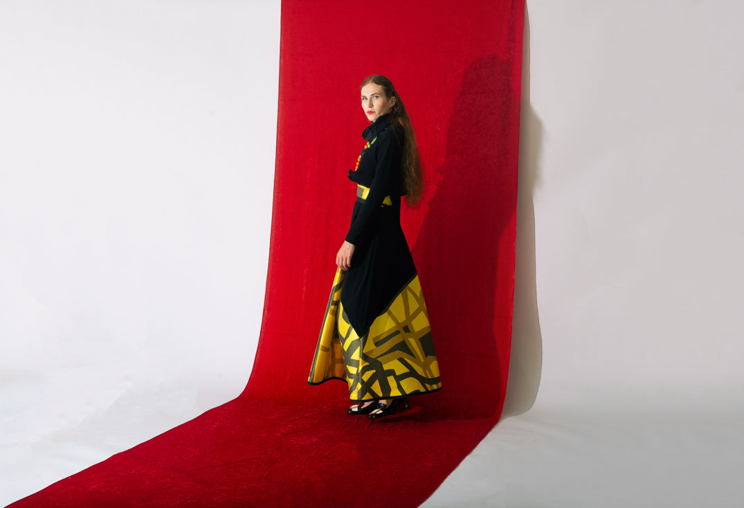 Skirt Klar In Colourful Yellow