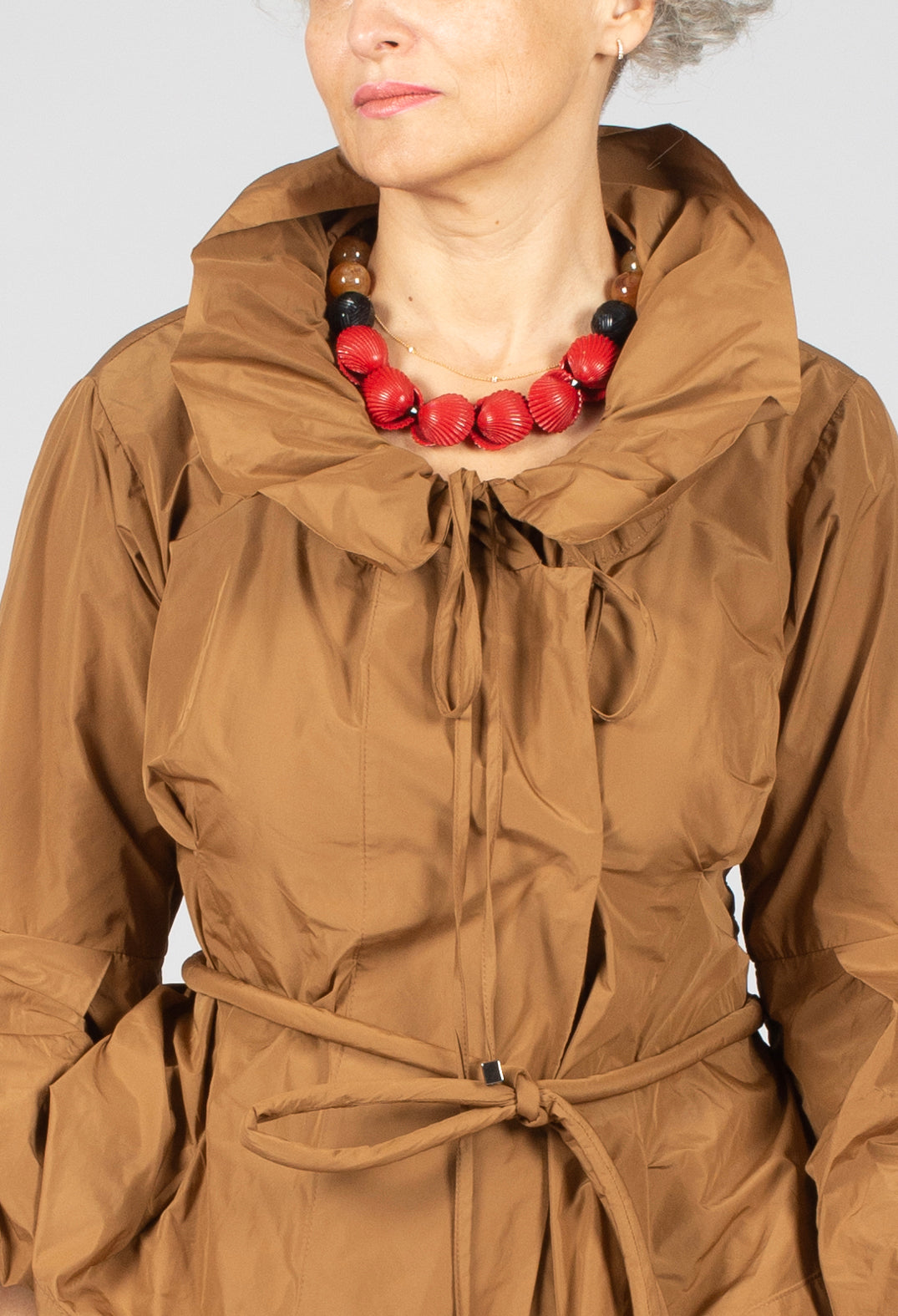 Feature Collar Jacket in Brown