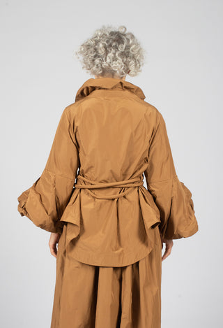 Feature Collar Jacket in Brown