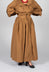 Tie Hem Skirt in Brown