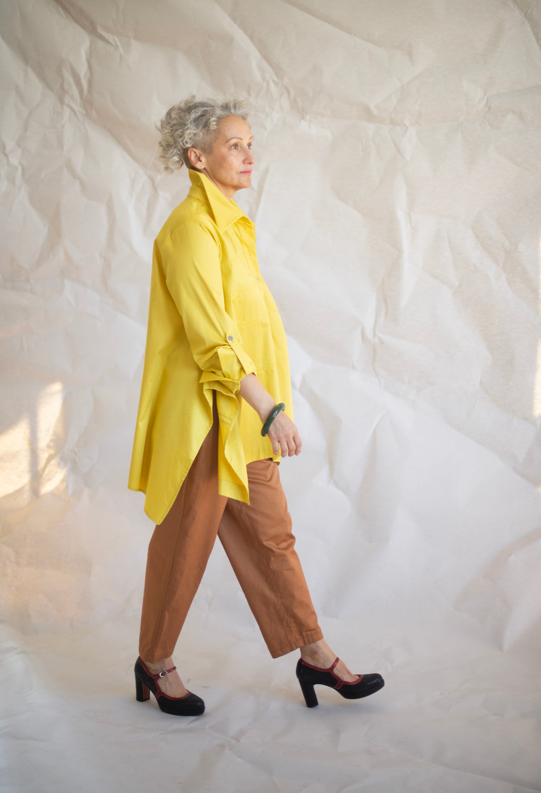 Straight Leg Trouser in Bronze