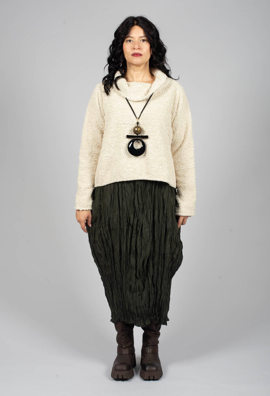 Regan dress in Lorbeer