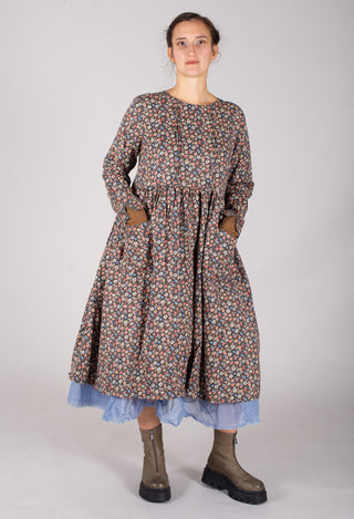 Ina Dress in Blue Flower