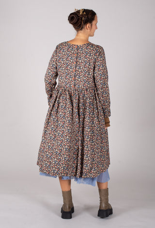 Ina Dress in Blue Flower