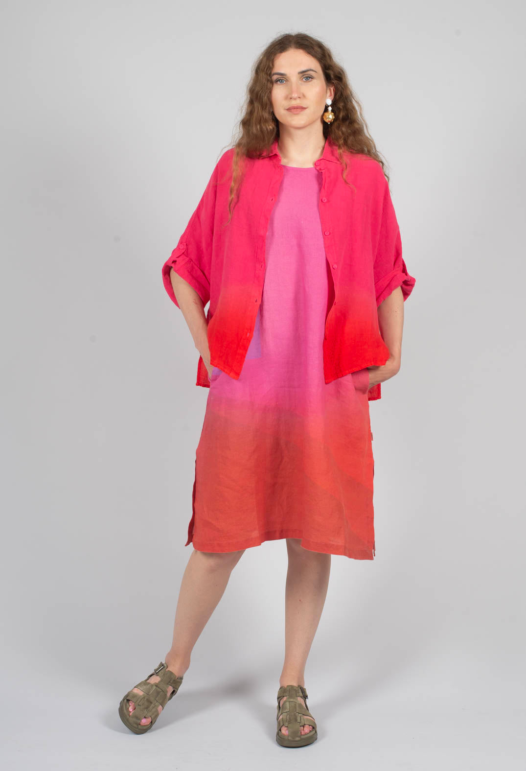 Tege Blouse in Laser Pink