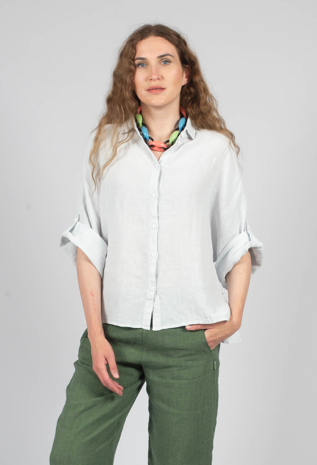 Tege Blouse in Pearl
