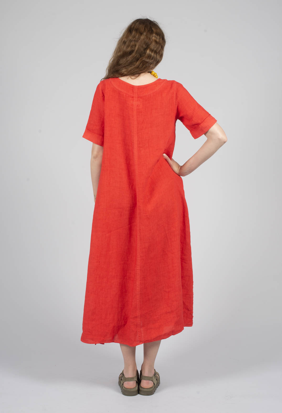 Zaris Dress in Bright Red