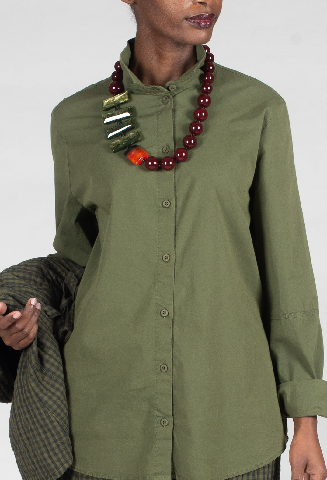 Mikumi Blouse in Khaki